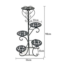 MIIKHI 5 Tiers Flower Rack Plant Stand Multi Flower Stand Bonsai Display Shelf Yard Garden Patioe (D