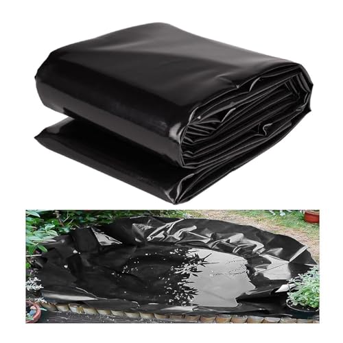 XUJIAM Pond Liner Large Pond Liner, HDPE Koi Pond Liner Rubber 22mil, DIY Fish Pond Liners, for Garden Fountains Pond Waterfall (Color : 22mil, Size : 12x50m/39.37x164.04ft)
