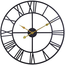 GenSDH Wall Clock Silent Non Ticking Outdoor Garden Silent Battery Operated Decorative Clock for Outside, Living Room Patio Garden Pool