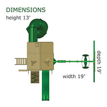 Gorilla Playsets Great Skye I Wood Swing Set with Tube Slide Amber