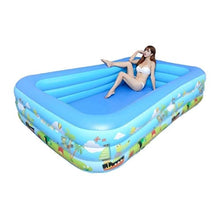 Inflatable Swimming Pool for Adults Full-Sized Blow Up Pool Party Big Space Parent-Child Interaction Thickened Abrasion Resistant Easy to Fold and Store