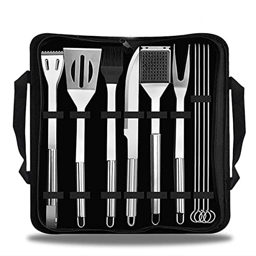 SDVantage BBQ Grill Accessories Set for Men Women, 10PCS Grilling Utensils Tools Set, Stainless Steel BBQ Tools with Storage Bag, BBQ Grill Accessories Set for Camping, Kitchen