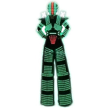 Gracecolorlife LED Robot Costume RGB Helmet Stilts Walker Suit Black (L)