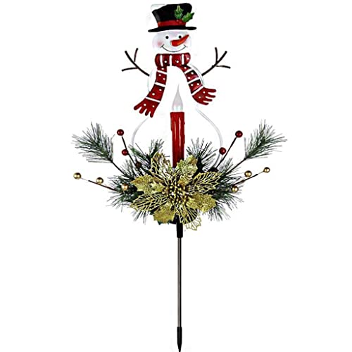 Christmas Lawn Snowman Plug-in Light Solar Hardware Snowman Plug-in LED Outdoor Decorative Lights