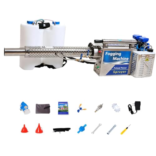 Pvxa 15L Pulse Jet Thermal Fogger, Electric Sprayer Aerosol Atomizer, High-Capacity Fogging, Covers 700㎡ in 7-8 Minutes, for Farm, Field & Landscape Maintenance 100