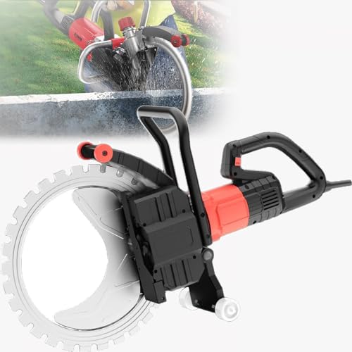 GAYAYAS 8800 W Ring Saw, Concrete Wall Grooving Saw, Electric Concrete Saw, Intelligent Water Supply with Connecting Water Pump, for Granite, Concrete,CutDpth30cm