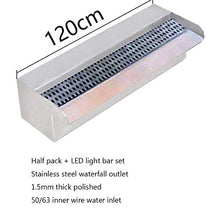 Modern Flowing Water Landscape Wall, Swimming Pool Stainless Steel Water Curtain Waterfall Indoor Side Wall Landscape Falling Water Waterfall,A,120