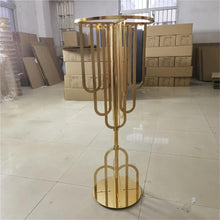 Wedding Flower Stand 2/5/6/10pcs Wedding Decoration Wedding Metal Gold Flower Stand Vase Arch Tree Centerpieces for Table Decor Modern Decoration(5pcs)