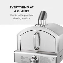 Gas Pizza Oven, 12 Inch BBQ Pizza Oven, Countertop Stainless Steel Pizza Maker, Pizza Stone, Outdoor Barbecues, With Regulating Valve Propane Oven