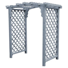 Keystone Amish Co. Newberry Cedar Garden Arbor, Heavy Duty Outdoor Wooden Archway Trellis for Climbing Plants, Amish Crafted, Made in USA, 5-Foot, Grey Stain