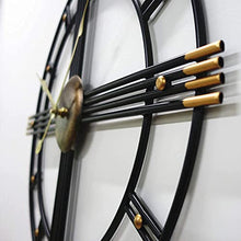 EHVYBDX 20 Inch Large Simplicity Garden Clock Outdoor Garden Wall Clock Open Face Wrought Iron Waterproof Outdoor Clock Indoor Outdoor Decoration Mute Quartz Wall Clock Outside Clock