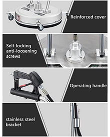 Pressure Surface Cleaner Washer, 21in 4000 PSI Rotary Flat Cleaner,for Driveways, Paving, and Patios