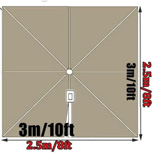 KGPGNYMYHA Square Umbrella Canopy 8' Cantilever Patio Umbrella Top Cover Replacement Offset Umbrella Cloth For Market Umbrella(Green,4x3m (13x9.8ft))