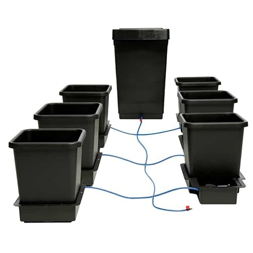 AutoPot 6 Pot System (3.9 Gallon Plastic Pots) (*Includes AIRBASES & AIRDOMES) Self-Watering, Gravity-Fed Hydroponic System (6Pot - 3.9 Gallon - 12.4 Gallon Tank)