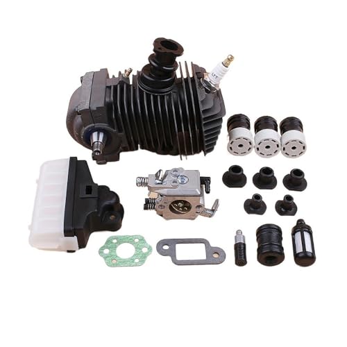 BEIMLGPS 42.5MM Engine Motor Assembly Cylinder Piston Carburetor AV Buffer Set for MS250 MS230 025 023 MS 250 230 Chainsaw Spares Accessories