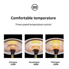 Patio Heater Outdoor Electric Heater 3000W Outdoor Heater Free Standing Indoor Outdoor Heater IP44 with Tip Over Protection Instant Warm-(3000W) 72x210cm(28x82in) (72x210cm(28x82in) (3000w))