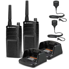 Motorola Solutions 2 x RMU2040 On-Site 2-Way Radio Bundle with Remote Speaker Mic Black