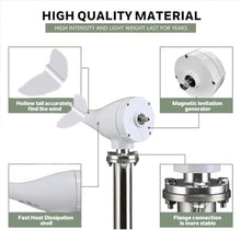 KZZAAO 8KW Wind Generator Kit with Controller - Powerful Wind Turbine for Solar & Wind Power Systems, Durable Accessories Included,48V