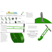 Landzie - Rolling Lawn Aerator Duo, Manual Core Plug Aerator