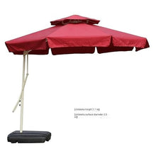 CWENZXDIA Patio Umbrella 8.2ft Outdoor Sun Shade Market Umbrella with Base Double-top Canopy for Backyard Poolside Lawn Garden Outdoor