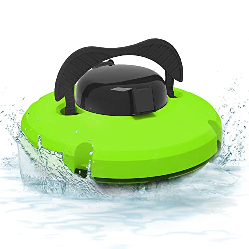 Underwater Automatic Pool Vacuum Cleaner,Automatic Pool Vacuum Cleaner,Cordless Robotic Swimming Pool Cleaner Fully Automatic Pool Vacuum Cleaner Wall-Climbing Underwater Cleaner,Green
