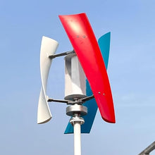 CHRISK Vertical Wind Generator 5000W Inner Air Duct Small Free Energy Wind Turbine Power Permanent Maglev with MPPT Controller,12v
