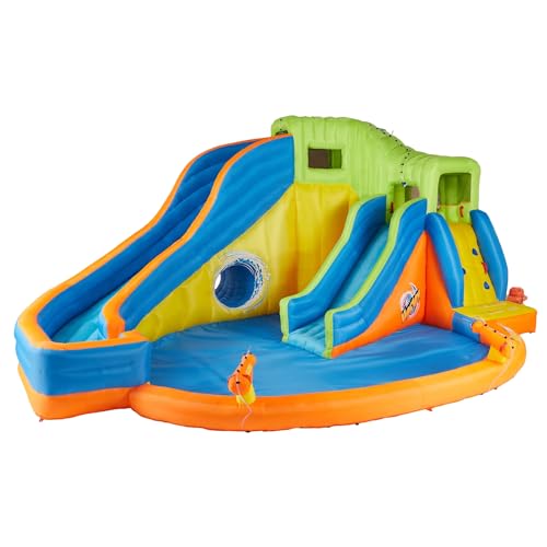 BANZAI Pipeline Twist Inflatable Water Park Multicolor