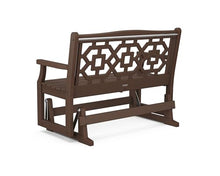 Martha Stewart by POLYWOOD® Chinoiserie 48" Glider in Mahogany