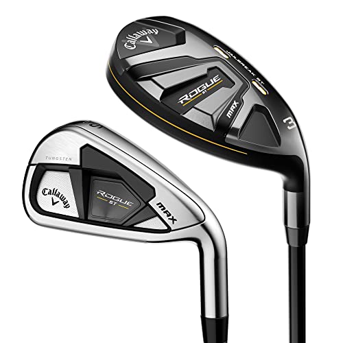 Callaway Golf Rogue ST Max Hybrid Iron Combo Set Silver