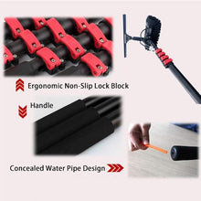 Cleaning Products, Cleaning Brush for Solar Panel Window with Inline Water Filter System, Five-Sided Bristle Design, for Cleaning Solar Photovoltaic Panels,10.8m(36ft) withscraper