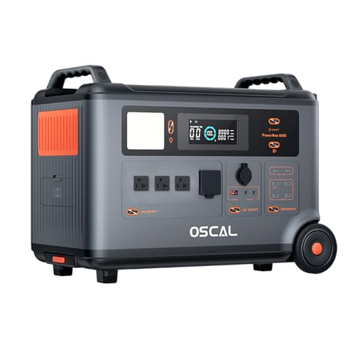 Portable Power Station,6000Wh LiFePO4 Battery, Solar Generator for Outdoors