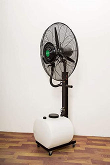 DFEDHF Industrial Misting Fan with Oscillating Cooling Mist Humidifier Adjustable Speed Misting Cooling Fan for Home Office and Restaurant Mobile Atomization Stand Fan in W