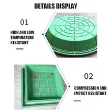 GJMDCMA Decorative Plant Pot Cover, Invisible Composite Resin Manhole Cover, Removable Round Sewage Basin Lid (100x100CM/39.4x39.4IN) - Stylish & Outdoor Accessory