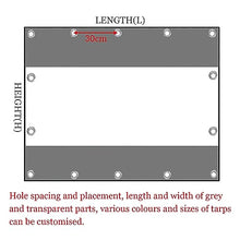 LWJQRSP Waterproof Transparent Gazebo Side Panels 3.5x2.2m Outdoor Curtains for Pergola, Patio, Carport, Canopy - Weather-Resistant Tarpaulin Cover