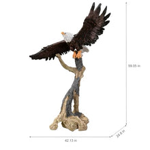 HI-LINE Majestic Eagle Perched Statue