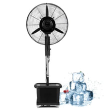 CUTPOIY High Velocity Misting Fan with 3 Speeds & 90° Oscillation, Adjustable Height 63-79", Outdoor Cooling for Patio, Workshop, Greenhouse, 75cm/29.5in