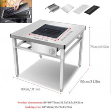 Charcoal BBQ Grill Table, Japanese Style Yakiniku Cooking Table