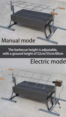 90lbs Electric Outdoor Grill,Enhanced Motor,Automatic Speed Balancing Stainless Steel Material Rotisserie Grill Height Adjustable Suitable For Roasting Whole Lamb/Chicken/Duck/Fish (Has an oven)