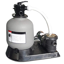 Swim Central 1.5 HP Sand Filter Combo with Pump Pressure for Above Ground Pools 19-Inch