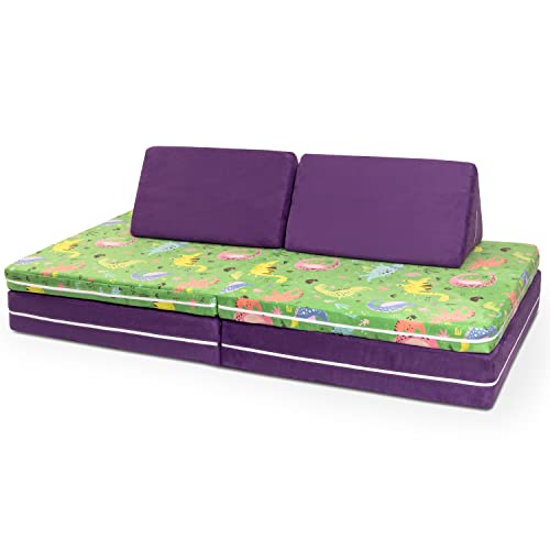 Jaxx Playscape Patterns Playset/Sofa Dinos/Grape