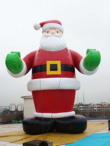 Air-Ads Supplies 13ft Inflatable Santa Claus Holiday Decoration Red Green
