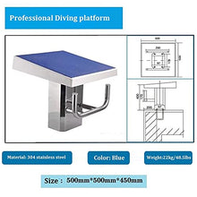 SDVantage Standard Pool Diving Platform, Indoor Outdoor Competition Professional Diving Boards, Heavy Duty Diving Board, Blue