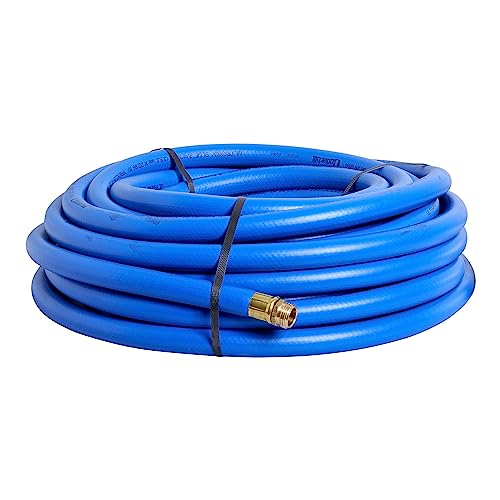 Underhill UltraMax Commercial Garden Water Hose 75 ft, Lightweight, Flexible, Anti-Kink, All Weather, 1200 psi, H75-075B, ¾ Inch x 75 ft, Blue