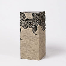 ARCVOX Decorative Columns Pedestal 19.6/27.5/35.4/43.3in, Antique Stone Finish Xiangyun Pattern, Statues for Home Decor, Statue Outdoor Sculpture for Garden (Size : Size M)