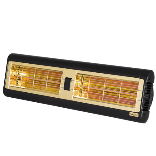 Solaira SALPHA2-30240L1B 3000 Watt Radiant Infrared Patio Heater - Alpha Series, Finish Color: Black
