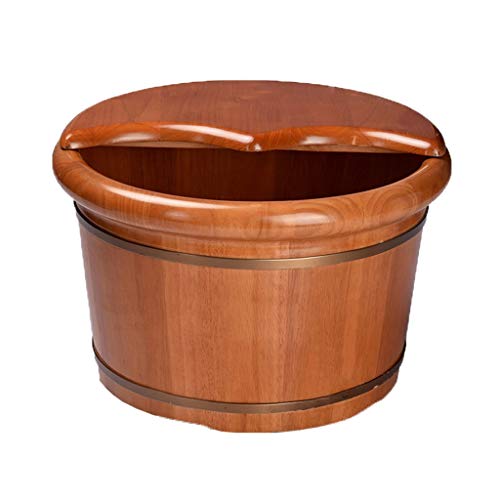 Bucket for Foot Bath,Sauna Accessories Sauna Bucket Water Bucket,Handmade Wooden Footbath Tubs,Foot Relaxing Barrel Present