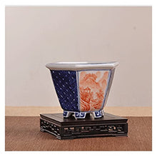YYBOES Plant Pedestal Stand Plant Holder Wooden Vase Base Classical Rectangular Flower Pot Jade Strange Statue Tea Set for Indoor Living Room Decorations Pedestal Stands for Display