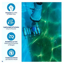 The VacDaddy FAST & POWERFUL Handheld Portable Pool Vacuum NO BATTERY REQUIRED! Cleans pools faster & better. Heavy Duty Professional Power for Residential and Commercial Inground & Above Ground Pools