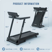 OMA Folding Treadmill Black