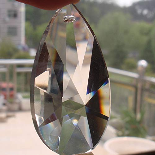 10pcs 63mm Clear Crystal K9 Part Pendant X_Mas Chandelier Hanging Prism Drop For DIY &/Home Decorate - (Color: 50mm 1152pcs/ Size: Clear)